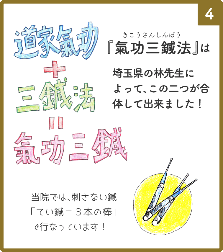 漫画　氣功三鍼法④　合体